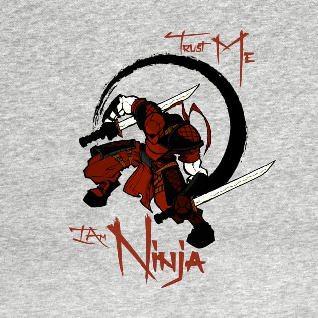 Trust me im Ninja Shirt I Cool Shuriken Sword Japanese Art by FunnyphskStore